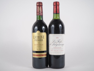 Vente aux enchères 2 BOUTEILLES : 1 LES FIEFS DE LAGRANGE SAINT JULIEN 1983 BG - 1 LICHIN