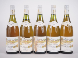 Vente aux enchères 5 BOUTEILLES MACON VILLAGES DOMAINE DE LALANDE E. MORILLON - 1995 - EA