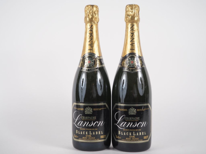 2 BOUTEILLES CHAMPAGNE LANSON 'BLACK LABEL'