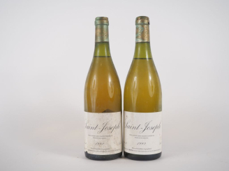 Vente aux enchères 2 BOUTEILLES SAINT JOSEPH DOMAINE GRIPPAT - 1992 - BS