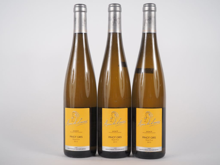 3 BOUTEILLES PINOT GRIS 'RÉSERVE' ANNE de LAWEISS - 2013