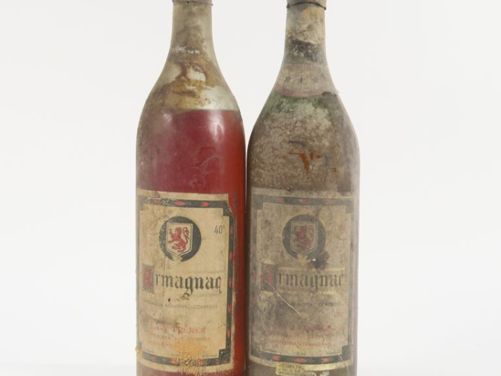 2 VIEILLES BOUTEILLES ARMAGNAC CAVE FRERES - BS