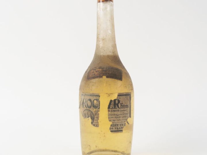 1 VIEILLE BOUTEILLE EAU DE VIE DE DANTZIG ROCHER FRÈRES - ETA/BS