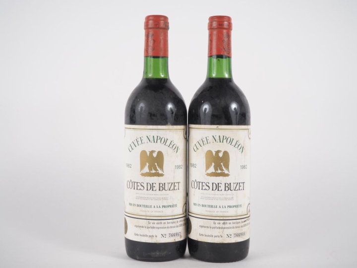 2 BOUTEILLES CUVÉE NAPOLÉON CÔTES DE BUZET - 1982