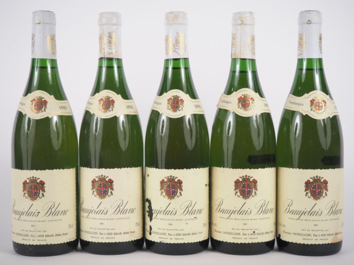 5 BOUTEILLES BEAUJOLAIS BLANC E. MORILLON - 1995