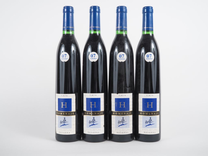 4 BOUTEILLES HOMENAJE NAVARRA  - 2007