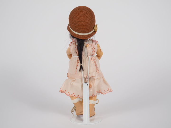 Poupée type Bleuette Jumeau tête porcelaine moule Jumeau bouche ouvert