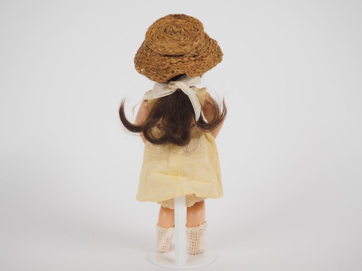 Poupée ancienne Fleischmann type Bleuette tête porcelaine bouche ouver