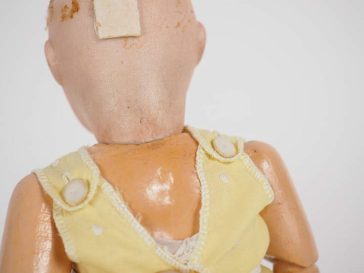 Poupée Bleuette et SFBJ 60 8/0 tête porcelaine bouche ouverte yeux fix