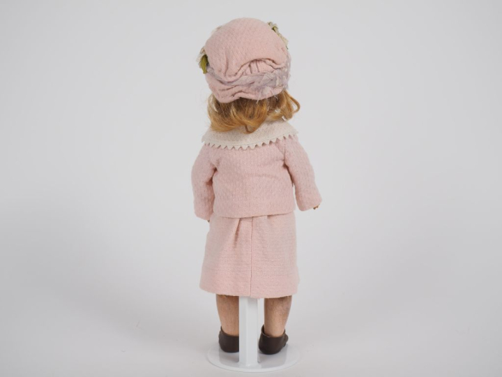 Poupée SFBJ déposée en creux, tête porcelaine bouche ouverte aux yeux 