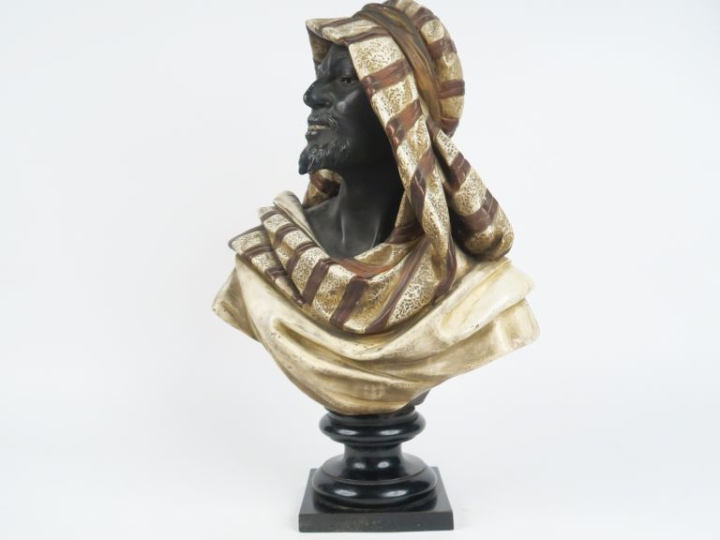 KOENIG ET LENGSFELD à Cologne. (attribuée à) "Le maure" Sculpture 1900