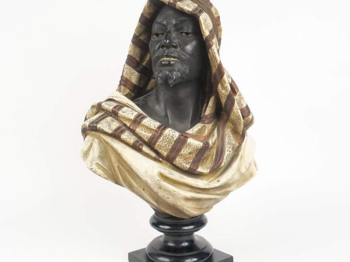 KOENIG ET LENGSFELD à Cologne. (attribuée à) "Le maure" Sculpture 1900