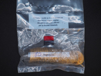 Vente aux enchères 50 pièces de 20 Francs or Dans un sachet sous scellé de Banque (avec u