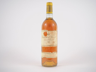 Vente aux enchères 1 BOUTEILLE CHÂTEAU D'YQUEM 1er CCS SAUTERNES - 1980 - BG/EA