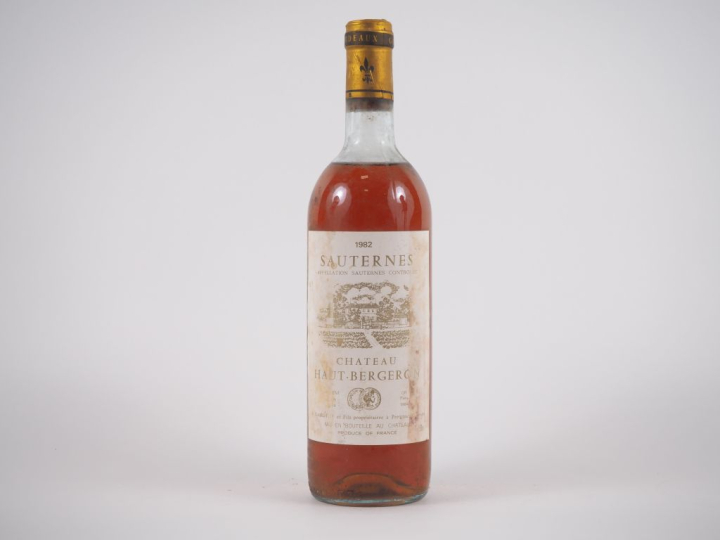 1 BOUTEILLE CHÂTEAU HAUT BERGERON SAUTERNES - 1982 - HEP