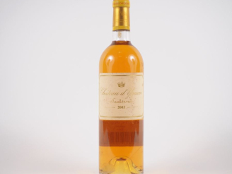 Vente aux enchères 1 BOUTEILLE CHÂTEAU D'YQUEM 1er CCS SAUTERNES - 2003 - BG/ETLT