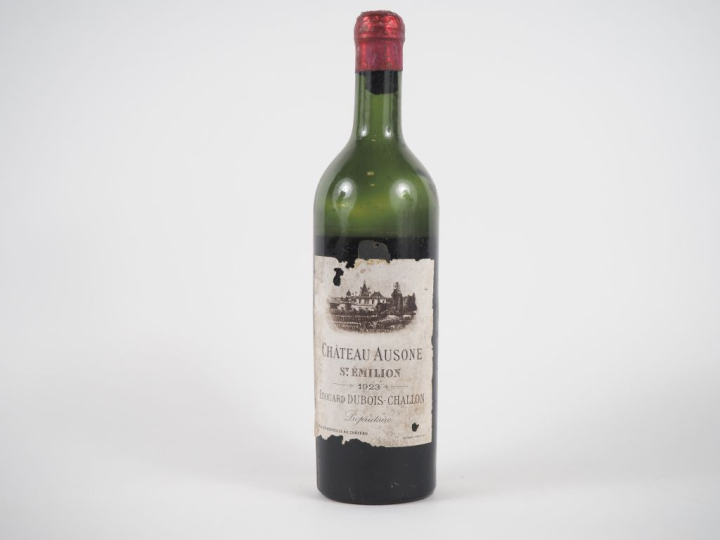 1 BOUTEILLE CHÂTEAU AUSONE 1er GCC ST ÉMILION - 1923 - GRANDE VIDANGE/