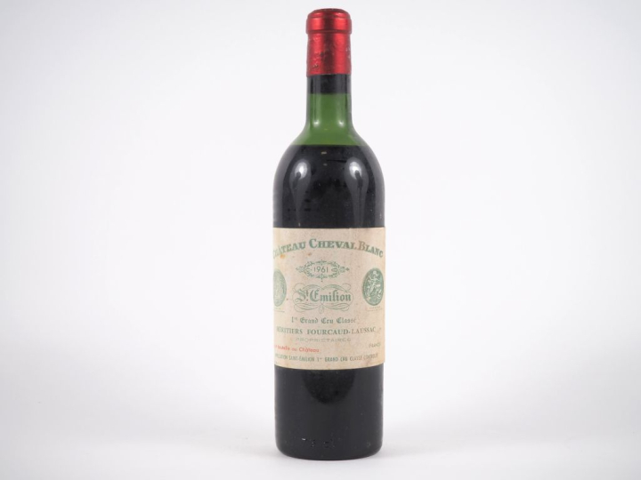 1 BOUTEILLE CHÂTEAU CHEVAL BLANC 1er GCC ST ÉMILION - 1961 - MEP/ELF