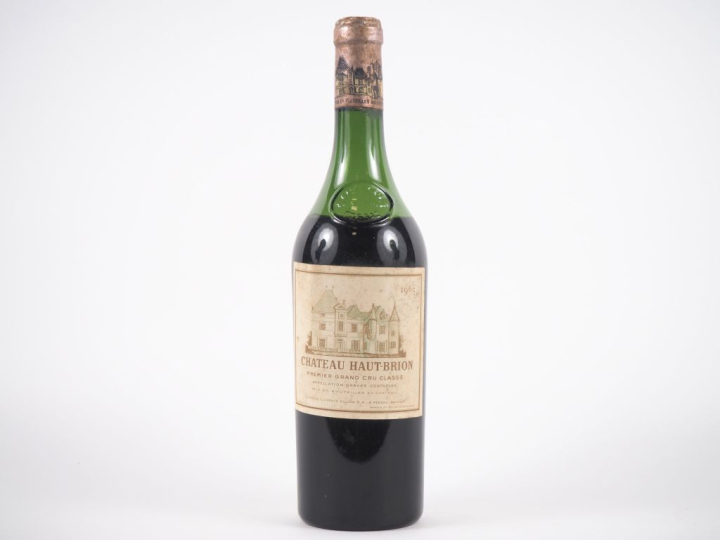 1 BOUTEILLE CHÂTEAU HAUT BRION 1er GCC GRAVES - 1965 - 6,5 CM/CAPSULE 