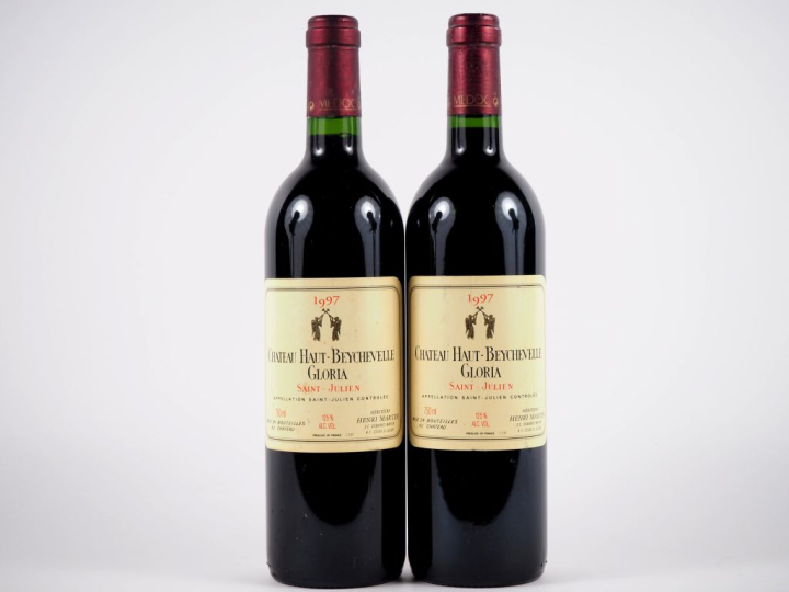 2 BOUTEILLES CHÂTEAU HAUT BEYCHEVELLE GLORIA ST JULIEN - 1997