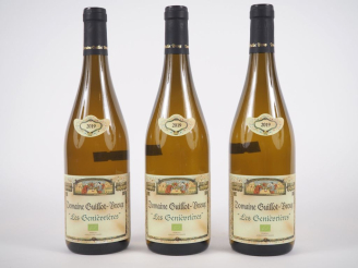Vente aux enchères 3 BOUTEILLES MACON CRUZILLE 'LES GENIÈVRIÈRES' DOMAINE GUILLOT BROUX -