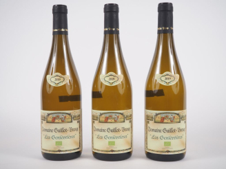 Vente aux enchères 3 BOUTEILLES MACON CRUZILLE 'LES GENIÈVRIÈRES' DOMAINE GUILLOT BROUX -