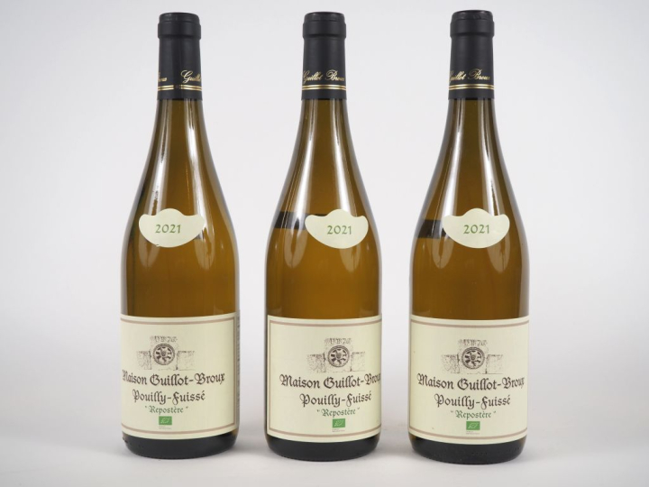 3 BOUTEILLES POUILLY FUISSE 'RÉPOSTÈRE' MAISON GUILLOT BROUX - 2021 