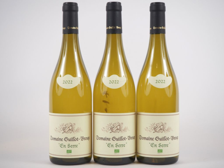 3 BOUTEILLES MACON CHARDONNAY 'EN SERRE' DOMAINE GUILLOT BROUX - 2022