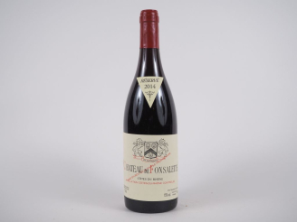 Vente aux enchères 1 BOUTEILLE CHÂTEAU DE FONSALETTE CÔTES DU RHÔNE - 2014 - ETIQUETTE TR