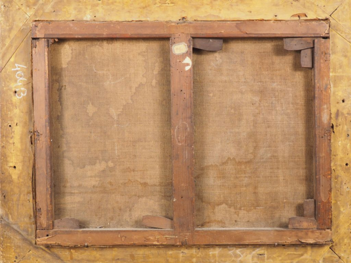 Ecole hollandaise fin XVIIIème début XIXème. "paysage lacustre animé a