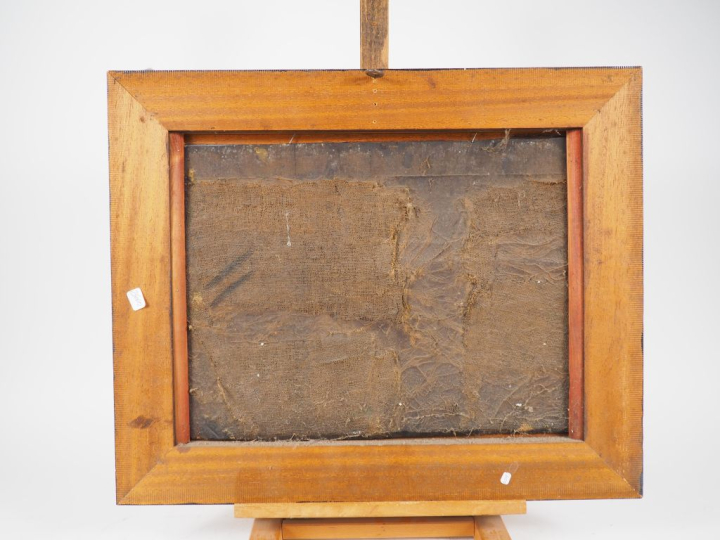 Ecole française fin XVIIIème - début XIXème. "Berger à cheval et son t