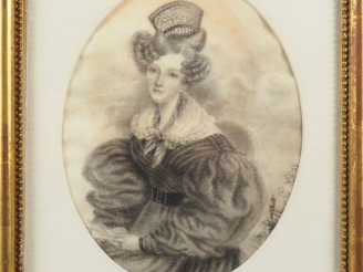 Vente aux enchères Ecole française XIXème. "portrait de Jacques Fréderique de Blonay" Des