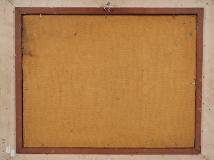 Robert JOUVE. "Paysage". Huile sur isorel, signée en bas à droite. Dim