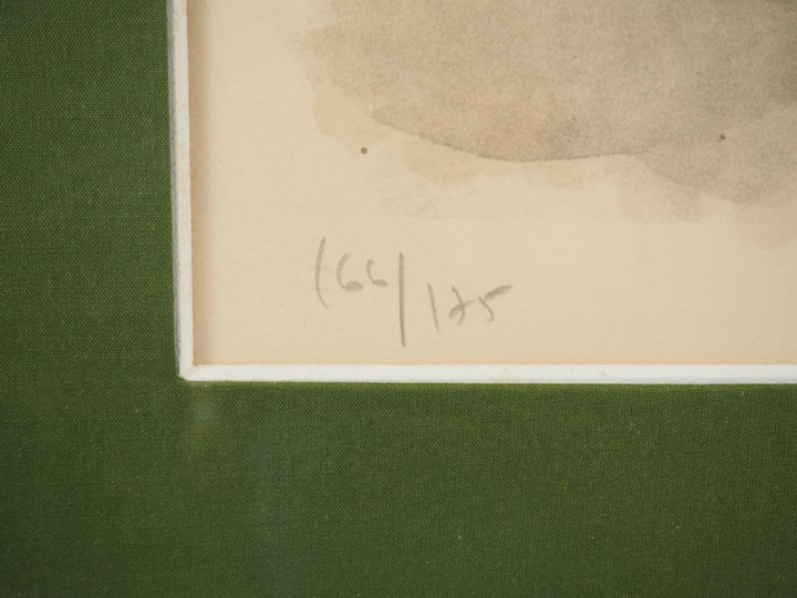 Leonor FINI. "Visage". Lithographie signée en bas à droite et numéroté