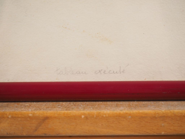 René MORERE. "étude de nu" Dessin au crayon daté 42 Dim: 28,5 X 37,5 c