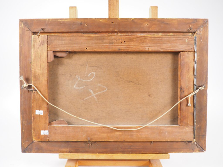 MORDULON. "Eruption du Vésuve"  Huile sur toile, signée et datée 1802 