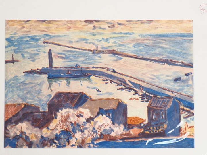 BATTISTA (Éric). ENSEMBLE DE 4 LITHOGRAPHIES COULEURS sur papier Japon