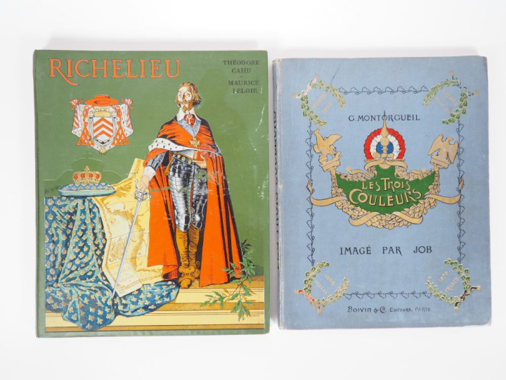 [CARTONNAGES]. CAHU (Th.). RICHELIEU. P., Combet   Cie, 1904. In-folio