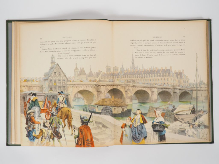 [CARTONNAGES]. CAHU (Th.). RICHELIEU. P., Combet   Cie, 1904. In-folio