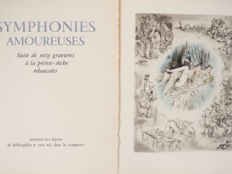 Vente aux enchères [CURIOSA]. SYMPHONIES AMOUREUSES. Imprimé aux dépens de Bibliophiles e