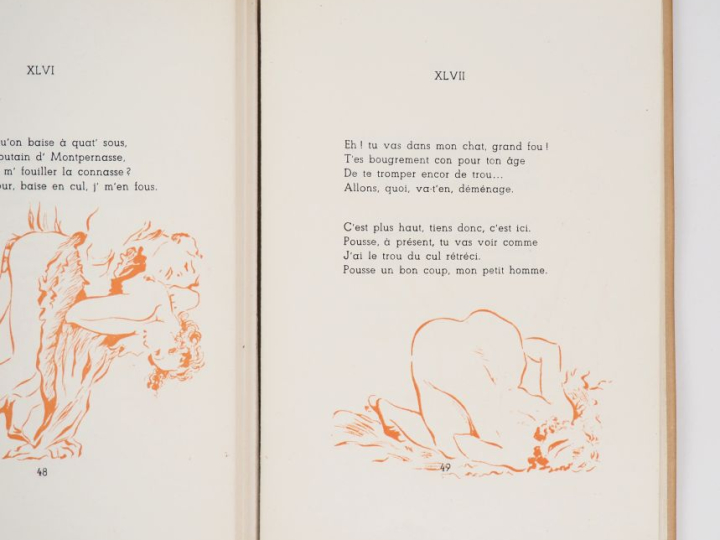 [CURIOSA]. LOUYS (P.). POÉSIES ÉROTIQUES. Rome, 1937. In-8 en ff. sous