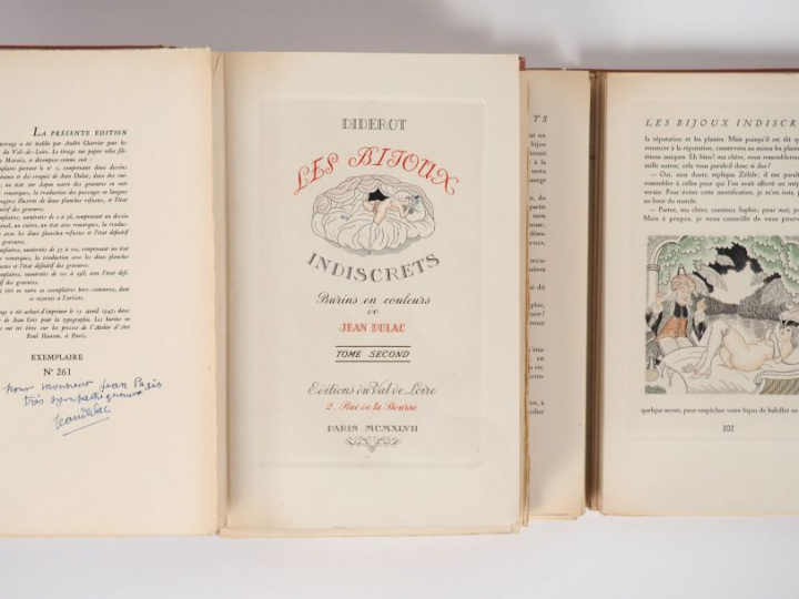 DIDEROT (D.). LES BIJOUX INDISCRETS. P., Éditions du Val de Loire, 194