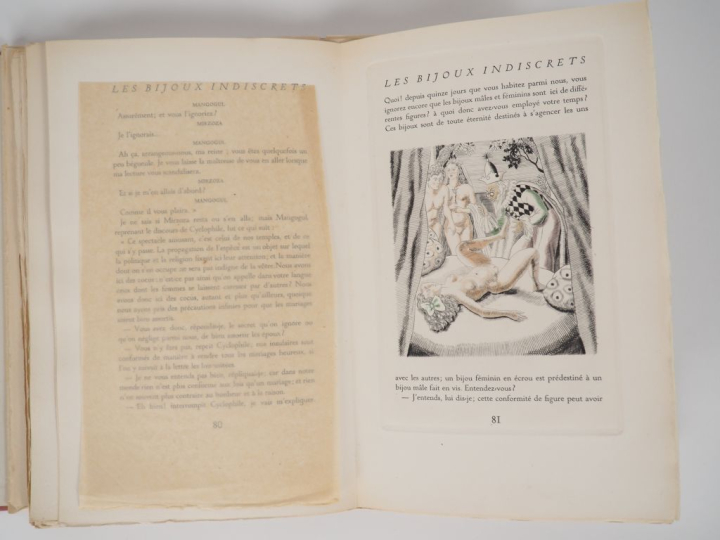 DIDEROT (D.). LES BIJOUX INDISCRETS. P., Éditions du Val de Loire, 194