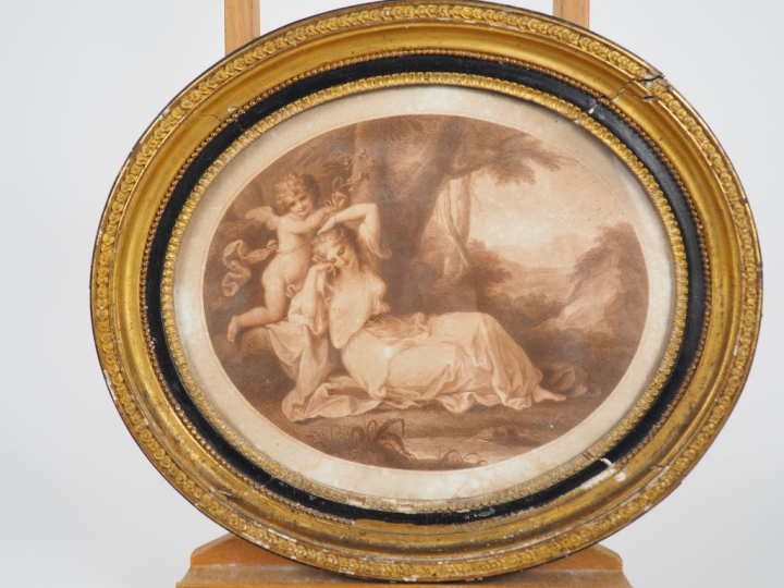 KAUFFMAN (d'après). Suite de trois gravures, "Scènes mythologiques".  