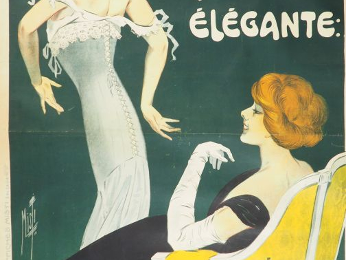 MISTI. "La véritable Perséphone". Affiche entoilée. Signée. Dim. 191 x