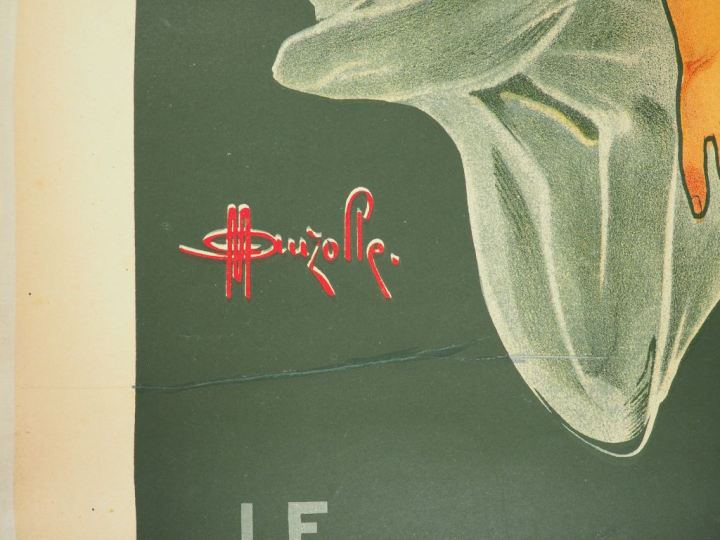 AUZOLLE. "LeKinet double l'appétit". Affiche entoilée. Signée. Dim. 15