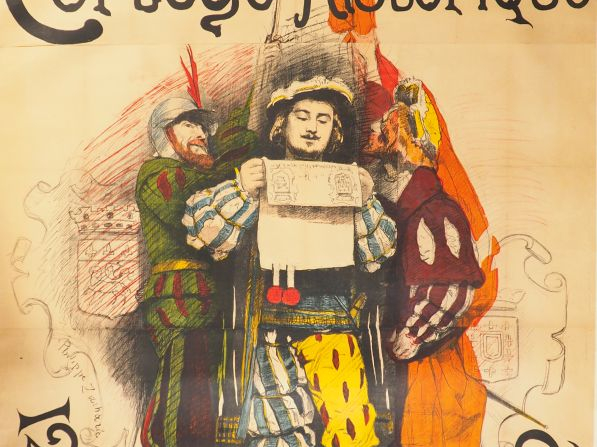 Philippe LACHARIE. "Ville de Rouen, cortège historique". Affiche entoi