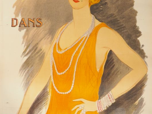 VERTES. "Simone Prevalles". Affiche contrecollée, imprimerie l'affiche