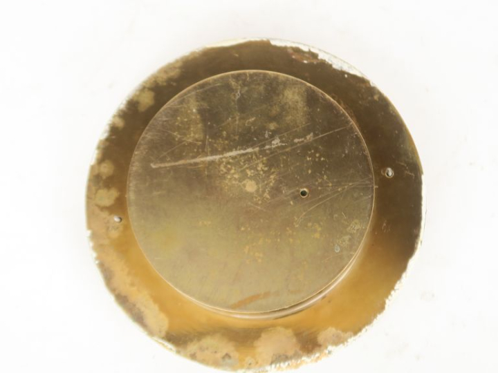 HERMES. Baromètre holostérique en laiton. Dim. 7,5 x 17 cm.