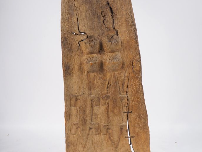 Porte Dogon, Mali Bois à patine naturelle, restauration locale H. 152 